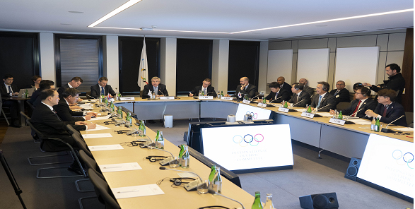 남북-국제올림픽위원회(IOC) 3자회의 대표단 회의 모습. (사진=문화체육관광부)