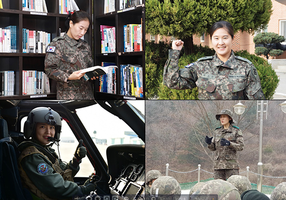 군대에서 활약하고 있는 강하고 멋진 대한민국 여군들. (사진= 육·해군본부 정훈공보실 제공)