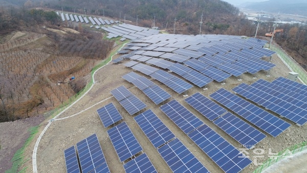 경원파워에서 시공완료한 태양광발전소