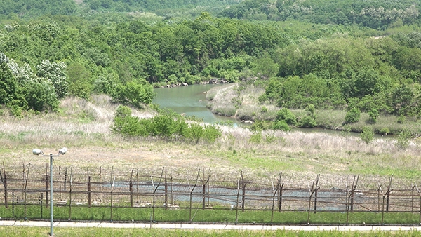 철조망만 아니라면 어느 농촌 마을이라고 해도 믿겠다. ‘철원 DMZ 평화의길’ 도보구간에서 만난 비무장지대의 풍경.