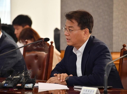 방기선 기획재정부 차관보가 6일 서울 중구 은행연합회에서 관계기관 합동점검반 회의를 주재하며 모두발언을 하고 있다.