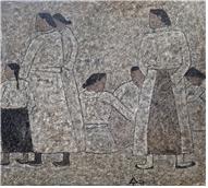 박수근_ 노변의 여인들, 60x50cm,1962