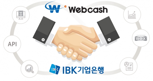 전략적 협력사업을 추진하는 웹케시와 IBK기업은행