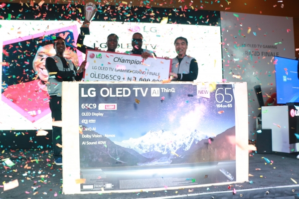 LG전자가 나이지리아 라고스 지역에서 LG 올레드 TV 게이밍 챌린지를 개최했다