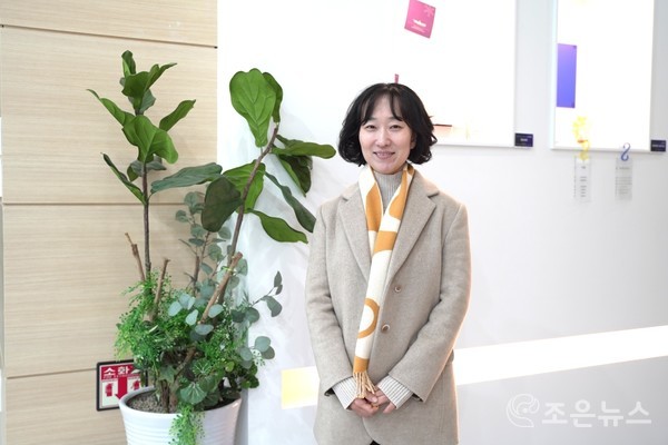 천연물 기반 차세대 백신 플랫폼을 선보인 그린백스 문세라 대표[조은뉴스 촬영]