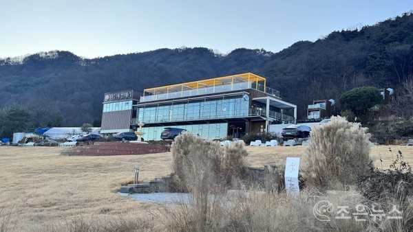 경남 거창에 위치한 이수미팜베리 제1농장 전경[조은뉴스 촬영]