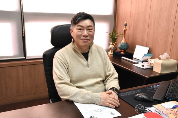 코스닥 상장 2주년을 맞이한 한선엔지니어링 이제훈 대표[조은뉴스 촬영]